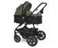Комбинирана бебешка количка с обръщаща се седалка за деца до 22кг Lorelli Lora, loden green 10021272383 thumb 2