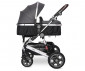 Комбинирана бебешка количка с обръщаща се седалка за деца до 22кг Lorelli Lora, Steel grey 10021272389 thumb 3