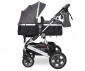 Комбинирана бебешка количка с обръщаща се седалка за деца до 22кг Lorelli Lora, Steel grey 10021272389 thumb 4