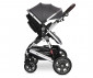 Комбинирана бебешка количка с обръщаща се седалка за деца до 22кг Lorelli Lora, Steel grey 10021272389 thumb 7
