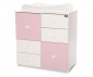 Шкаф за бебешки и детски дрешки Lorelli New, бяло /Orchid Pink 10170110038A thumb 2