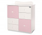 Шкаф за бебешки и детски дрешки Lorelli New, бяло /Orchid Pink 10170110038A thumb 3