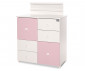 Шкаф за бебешки и детски дрешки Lorelli New, бяло /Orchid Pink 10170110038A thumb 4