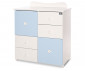 Шкаф за бебешки и детски дрешки Lorelli New, бяло /Baby Blue 10170110039A thumb 3