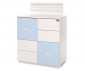 Шкаф за бебешки и детски дрешки Lorelli New, бяло /Baby Blue 10170110039A thumb 4