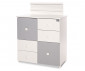 Шкаф за бебешки и детски дрешки Lorelli New, бяло/Stone Grey 10170110041A thumb 4