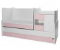 Трансформиращо се детско легло Lorelli MiniMax new, бяло/Orchid Pink, 190/72 см 10150500038A thumb 6