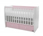 Детско дървено легло Lorelli Matrix New - 10150600038P, 60/120 см, Бяло/Orchid Pink thumb 2