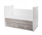 Детско дървено легло Lorelli Matrix New - 10150600043P, 60/120 см, Бяло/Арт thumb 5