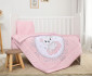 Спален комплект за бебета и деца Lorelli Cosy, 3 части, ранфорс мечо розово 10420015902 thumb 3