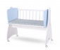 Детско дървено легло-люлка Lorelli First Dreams, бяло/синьо NEW 10150550048 thumb 2