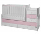 Трансформиращо се детско легло Lorelli Maxi Plus New, бяло/orchid pink, 70/160 см 10150580038P thumb 3