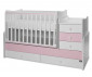 Трансформиращо се детско легло Lorelli Maxi Plus New, бяло/orchid pink, 70/160 см 10150580038P thumb 4