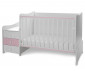 Трансформиращо се детско легло Lorelli Maxi Plus New, бяло/orchid pink, 70/160 см 10150580038P thumb 7