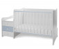 Трансформиращо се детско легло Lorelli Maxi Plus New, бяло/baby blue, 70/160 см 10150580039P thumb 7