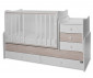 Трансформиращо се детско легло Lorelli Maxi Plus New, бяло/светъл дъб, 70/160 см 10150580045P thumb 5