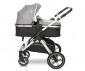 Комбинирана количка с обръщаща се седалка за новородени бебета и деца до 22кг и адаптори Lorelli Viola, Opaline Grey 10021812302A thumb 3