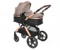 Комбинирана количка с обръщаща се седалка за новородени бебета и деца до 22кг и адаптори Lorelli Viola, Pearl Beige 10021812303A thumb 2