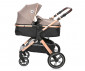 Комбинирана количка с обръщаща се седалка за новородени бебета и деца до 22кг и адаптори Lorelli Viola, Pearl Beige 10021812303A thumb 3