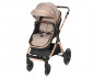 Комбинирана количка с обръщаща се седалка за новородени бебета и деца до 22кг и адаптори Lorelli Viola, Pearl Beige 10021812303A thumb 5