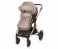 Комбинирана количка с обръщаща се седалка за новородени бебета и деца до 22кг и адаптори Lorelli Viola, Pearl Beige 10021812303A thumb 6