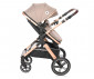 Комбинирана количка с обръщаща се седалка за новородени бебета и деца до 22кг и адаптори Lorelli Viola, Pearl Beige 10021812303A thumb 7