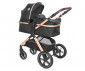 Комбинирана количка с обръщаща се седалка за новородени бебета и деца до 22кг и адаптори Lorelli Viola, Black Diamonds 10021812304A thumb 2