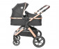 Комбинирана количка с обръщаща се седалка за новородени бебета и деца до 22кг и адаптори Lorelli Viola, Black Diamonds 10021812304A thumb 3