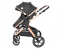 Комбинирана количка с обръщаща се седалка за новородени бебета и деца до 22кг и адаптори Lorelli Viola, Black Diamonds 10021812304A thumb 6