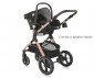 Комбинирана количка с обръщаща се седалка за новородени бебета и деца до 22кг и адаптори Lorelli Viola, Black Diamonds 10021812304A thumb 8
