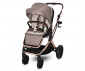 Комбинирана бебешка количка с обръщаща се седалка за деца до 22кг с включени адаптори за столче/кошница за кола Lorelli Glory 2в1, Pearl beige 10021822303A thumb 6