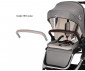Комбинирана бебешка количка с обръщаща се седалка за деца до 22кг с включени адаптори за столче/кошница за кола Lorelli Glory 2в1, Black diamond 10021822304A thumb 22
