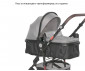Комбинирана количка с обръщаща се седалка за новородени бебета и деца до 15кг с включени адаптори за столче/кошница за кола Lorelli Alba Premium, Pink 10021422301A thumb 11