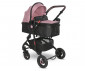Комбинирана количка с обръщаща се седалка за новородени бебета и деца до 15кг с включени адаптори за столче/кошница за кола Lorelli Alba Premium, Pink 10021422301A thumb 2