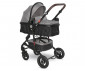Комбинирана количка с обръщаща се седалка за новородени бебета и деца до 15кг с включени адаптори за столче/кошница за кола Lorelli Alba Premium, Opaline grey 10021422302A thumb 2