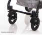 Комбинирана количка с обръщаща се седалка за новородени бебета и деца до 15кг с включени адаптори за столче/кошница за кола Lorelli Alba Premium, Opaline grey 10021422302A thumb 21