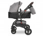 Комбинирана количка с обръщаща се седалка за новородени бебета и деца до 15кг с включени адаптори за столче/кошница за кола Lorelli Alba Premium, Opaline grey 10021422302A thumb 4
