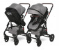 Комбинирана количка с обръщаща се седалка за новородени бебета и деца до 15кг с включени адаптори за столче/кошница за кола Lorelli Alba Premium, Opaline grey 10021422302A thumb 7