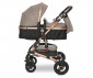 Комбинирана количка с обръщаща се седалка за новородени бебета и деца до 15кг с включени адаптори за столче/кошница за кола Lorelli Alba Premium, Pearl beige 10021422303A thumb 4