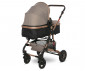 Комбинирана количка с обръщаща се седалка за новородени бебета и деца до 15кг с включени адаптори за столче/кошница за кола Lorelli Alba Premium, Pearl beige 10021422303A thumb 5