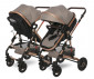 Комбинирана количка с обръщаща се седалка за новородени бебета и деца до 15кг с включени адаптори за столче/кошница за кола Lorelli Alba Premium, Pearl beige 10021422303A thumb 7