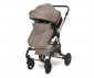 Комбинирана количка с обръщаща се седалка за новородени бебета и деца до 15кг с включени адаптори за столче/кошница за кола Lorelli Alba Premium, Pearl beige 10021422303A thumb 8