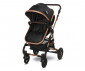 Комбинирана количка с обръщаща се седалка за новородени бебета и деца до 15кг с включени адаптори за столче/кошница за кола Lorelli Alba Premium, Black 10021422305A thumb 4