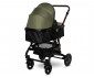 Комбинирана количка с обръщаща се седалка за новородени бебета и деца до 15кг с включени адаптори за столче/кошница за кола Lorelli Alba Premium, Loden Green 10021422383A thumb 4