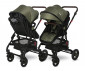 Комбинирана количка с обръщаща се седалка за новородени бебета и деца до 15кг с включени адаптори за столче/кошница за кола Lorelli Alba Premium, Loden Green 10021422383A thumb 6