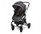 Комбинирана количка с обръщаща се седалка за новородени бебета и деца до 15кг с включени адаптори за столче/кошница за кола Lorelli Alba Premium, Steel Grey 10021422389A thumb 3
