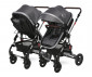 Комбинирана количка с обръщаща се седалка за новородени бебета и деца до 15кг с включени адаптори за столче/кошница за кола Lorelli Alba Premium, Steel Grey 10021422389A thumb 4