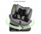 Столче за кола за новородено бебе с тегло до 36кг. с въртяща се функция Lorelli Phoenix, I-Size 360°, 40-150 см, Black jasper 10071702401 thumb 3