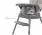 Повдигащо детско столче за хранене Lorelli Siesta 3в1, Grey leather 10100532506 thumb 12