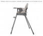 Повдигащо детско столче за хранене Lorelli Siesta 3в1, Grey leather 10100532506 thumb 14
